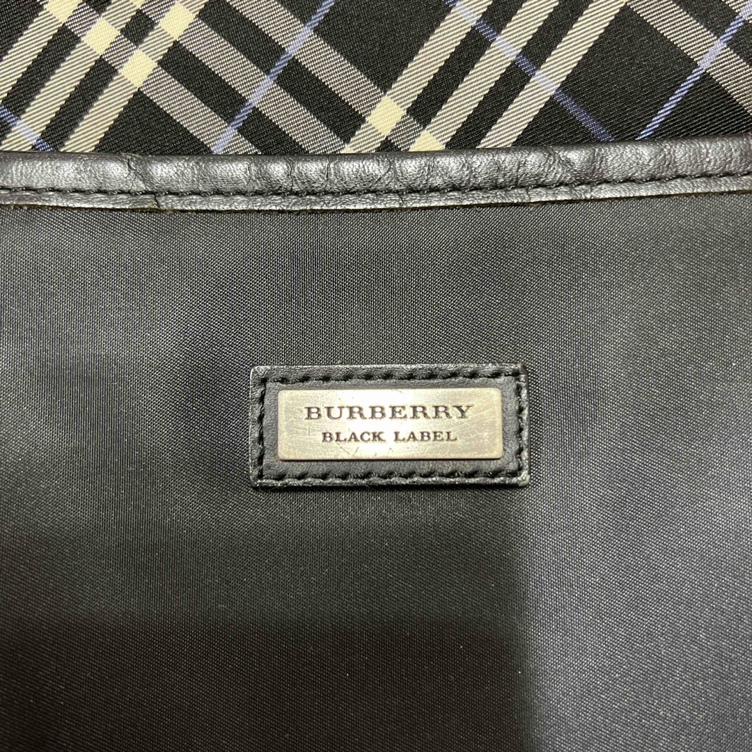 BURBERRY BLACK LABEL(バーバリーブラックレーベル)のバーバリーブラックレーベル　ショルダー　バッグ　黒　ミニショルダー　カバン メンズのバッグ(ショルダーバッグ)の商品写真