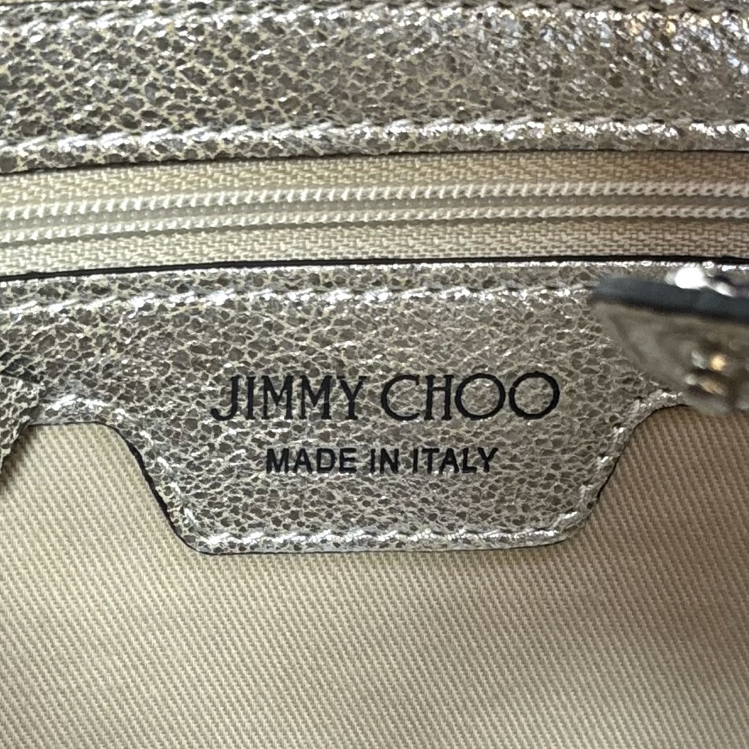 JIMMY CHOO(ジミーチュウ)の専用品JIMMY CHOO SOFIA/S メタリックシルバーハンドバッグ レディースのバッグ(ハンドバッグ)の商品写真