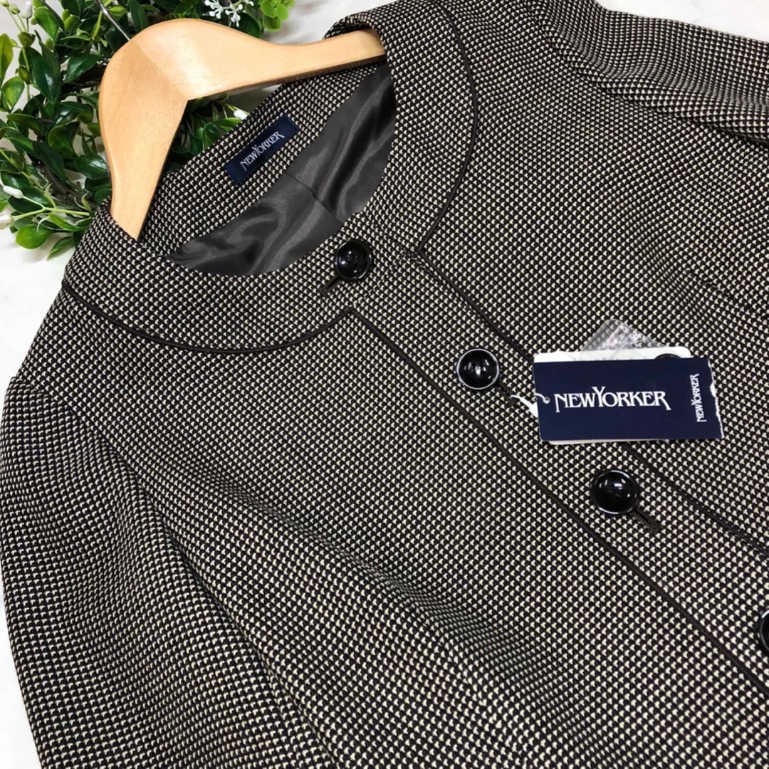 NEWYORKER - 【未使用】ニューヨーカーノーカラースーツ11号L NEWYORKER - 【未使用】ニューヨーカーノーカラースーツ11号L