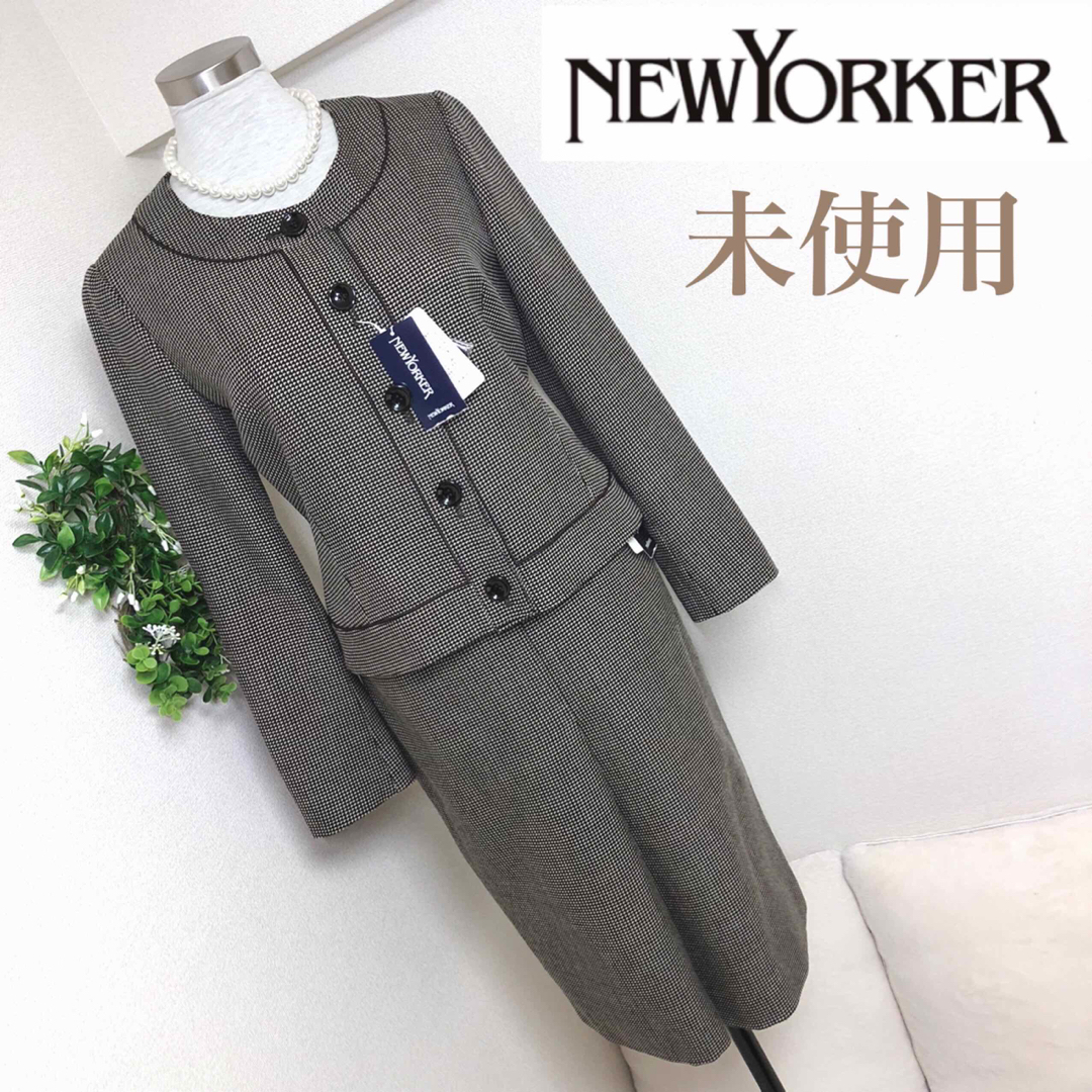 NEWYORKER - 【未使用】ニューヨーカーノーカラースーツ11号L NEWYORKER - 【未使用】ニューヨーカーノーカラースーツ11号L