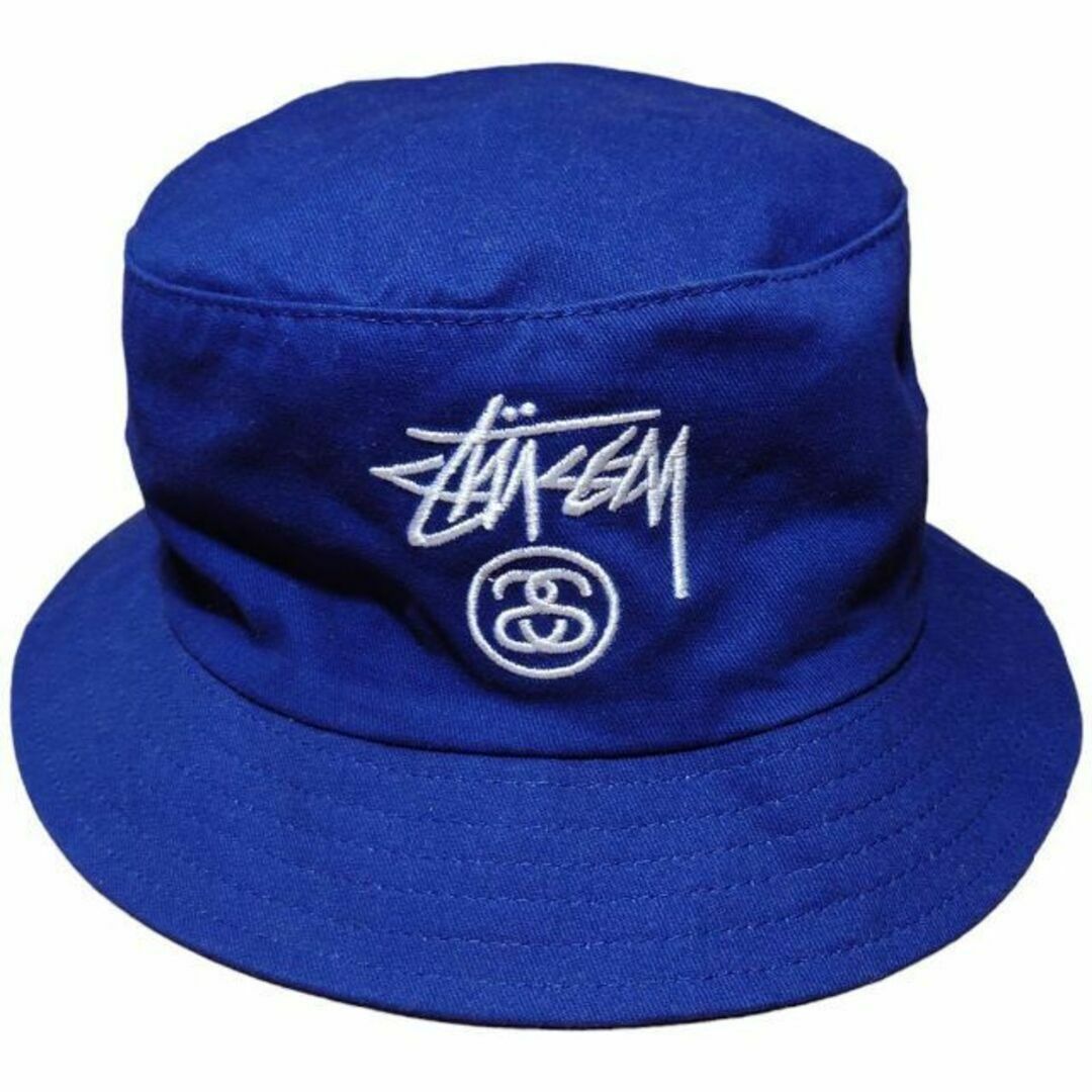 STUSSY - STUSSY シャネルロゴ刺繍 バケットハット ストックロゴ STUSSY - STUSSY シャネルロゴ刺繍 バケットハット ストックロゴ