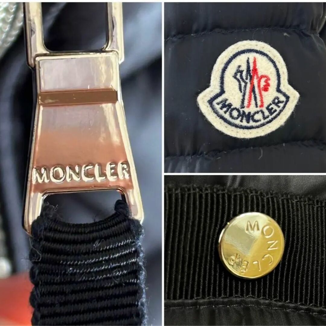 MONCLER(モンクレール)のMONCLER モンクレール ダウンコート ブラック AUBRY 1 レディースのジャケット/アウター(ダウンコート)の商品写真