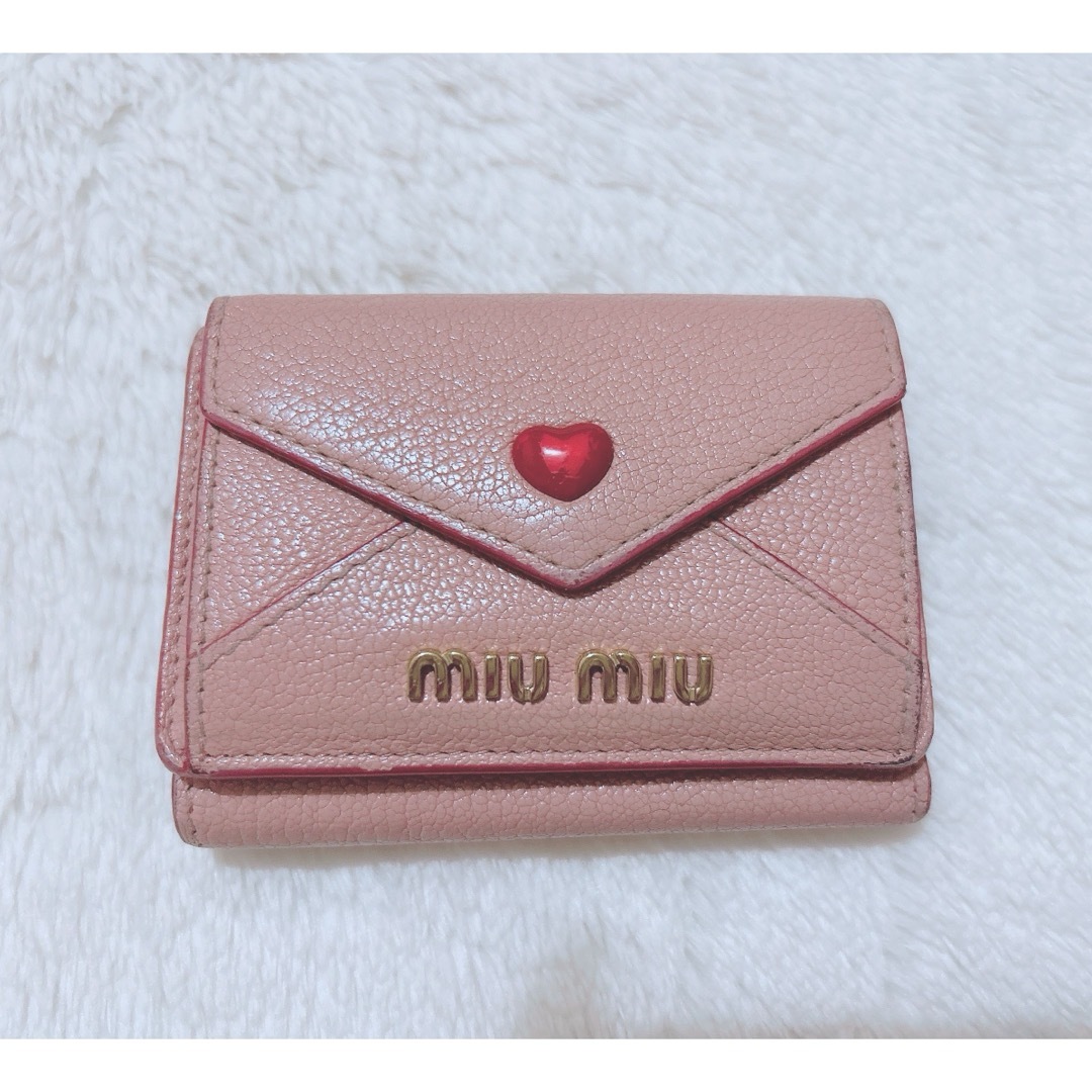 miumiu 財布 ミュウミュウ マドラス ラブレター ハート