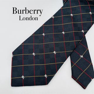 バーバリー(BURBERRY)のBURBERRYLONDON バーバリーロンドン ネクタイ ブラック 黒色(ネクタイ)