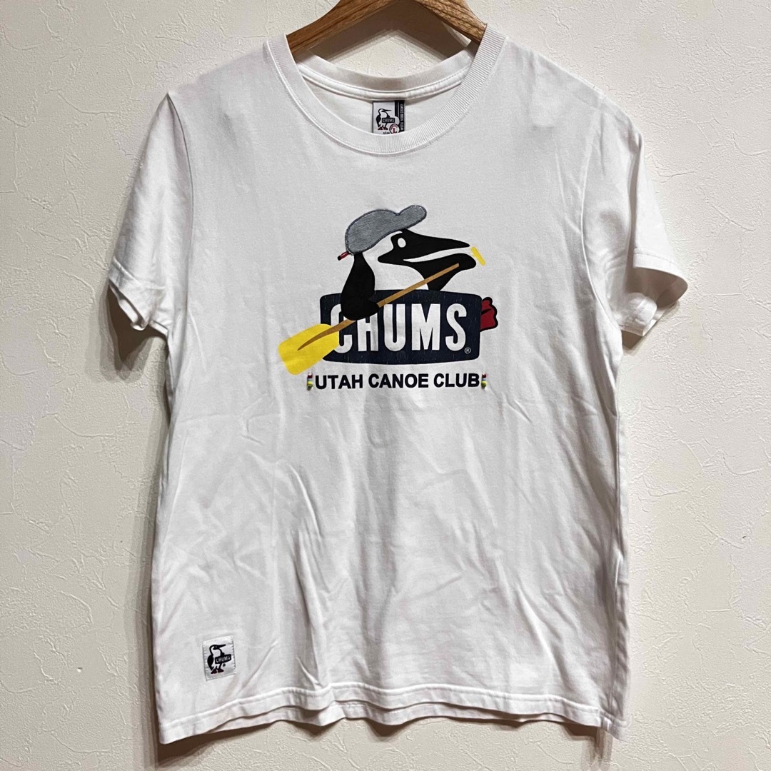 CHUMS(チャムス)の【複数割】チャムス　CHUMS 半袖Tシャツ　白　レディース　Lサイズ レディースのトップス(Tシャツ(半袖/袖なし))の商品写真