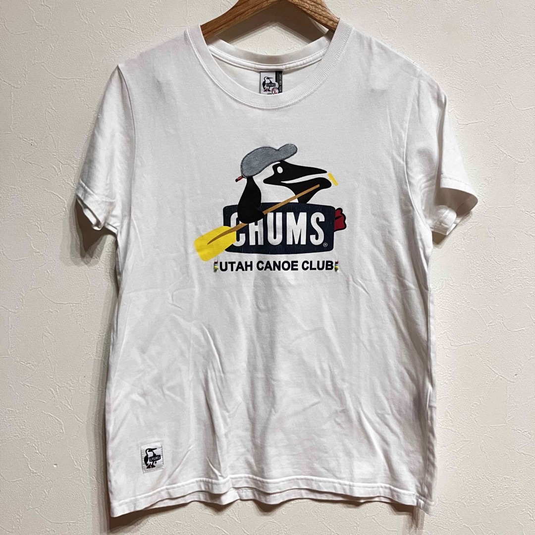 CHUMS(チャムス)の【複数割】チャムス　CHUMS 半袖Tシャツ　白　レディース　Lサイズ レディースのトップス(Tシャツ(半袖/袖なし))の商品写真