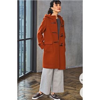 ユナイテッドアローズグリーンレーベルリラクシング(UNITED ARROWS green label relaxing)の【グリーンレーベル】ダッフルコート　オレンジ　36サイズ(ダッフルコート)