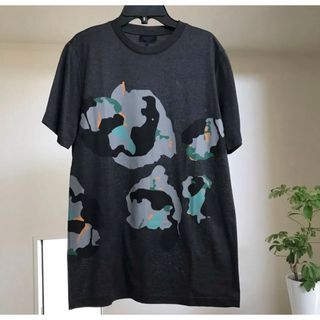 ランバン(LANVIN)の新品 LANVIN ランバン イラスト カモフラ Tシャツ 定価46200円(Tシャツ/カットソー(半袖/袖なし))