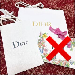 ディオール(Dior)の【 Dior 】 ディオール ショッパー 紙袋 2枚セット ハイブランド(ショップ袋)