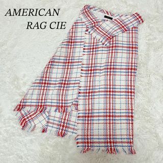 アメリカンラグシー(AMERICAN RAG CIE)のアメリカンラグシー　スカート　チェック　フリンジ　刺繍　ツイード　ロングスカート(ロングスカート)