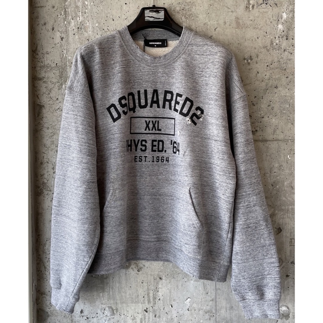 DSQUARED2(ディースクエアード)のDSQUARED2 ディースクエアード スウェット トレーナー グレー M メンズのトップス(スウェット)の商品写真