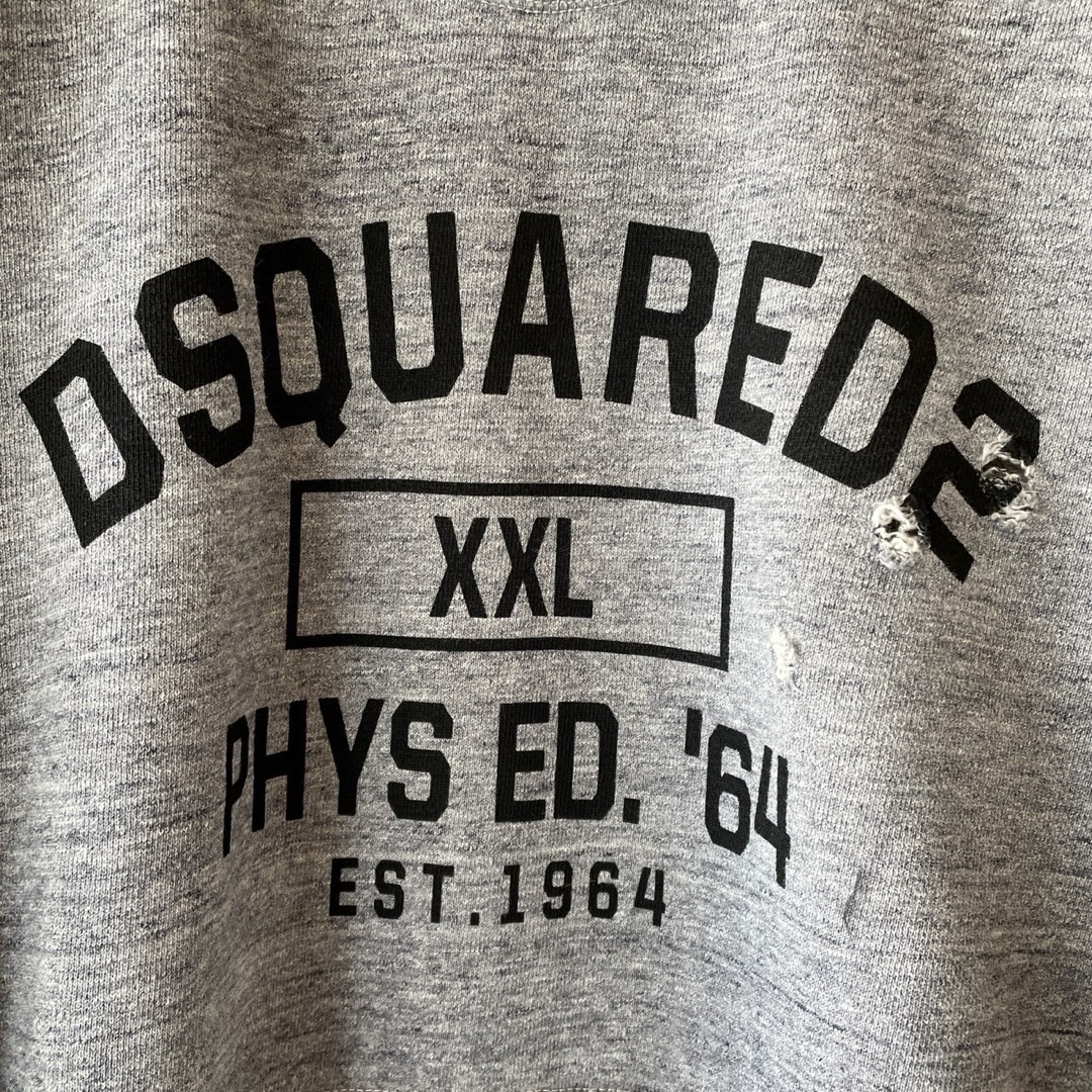 DSQUARED2(ディースクエアード)のDSQUARED2 ディースクエアード スウェット トレーナー グレー M メンズのトップス(スウェット)の商品写真