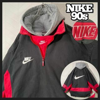 ナイキ(NIKE)の入手困難90s NIKE ハーフジップ プルオーバー ビックスウッシュ ツートン(その他)