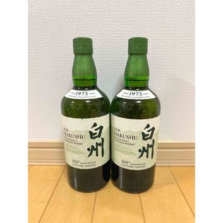 サントリー(サントリー)のSUNTORY 白州NV 100周年 2本セット 新品未開栓(ウイスキー)