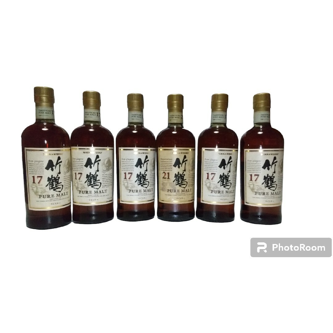 サントリー(サントリー)の竹鶴21年 竹鶴17年 6本セット サントリー ウイスキー 食品/飲料/酒の酒(ウイスキー)の商品写真