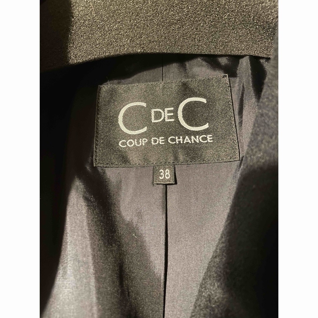 COUP DE CHANCE(クードシャンス)のロングコート　クードシャンス　黒 レディースのジャケット/アウター(ロングコート)の商品写真