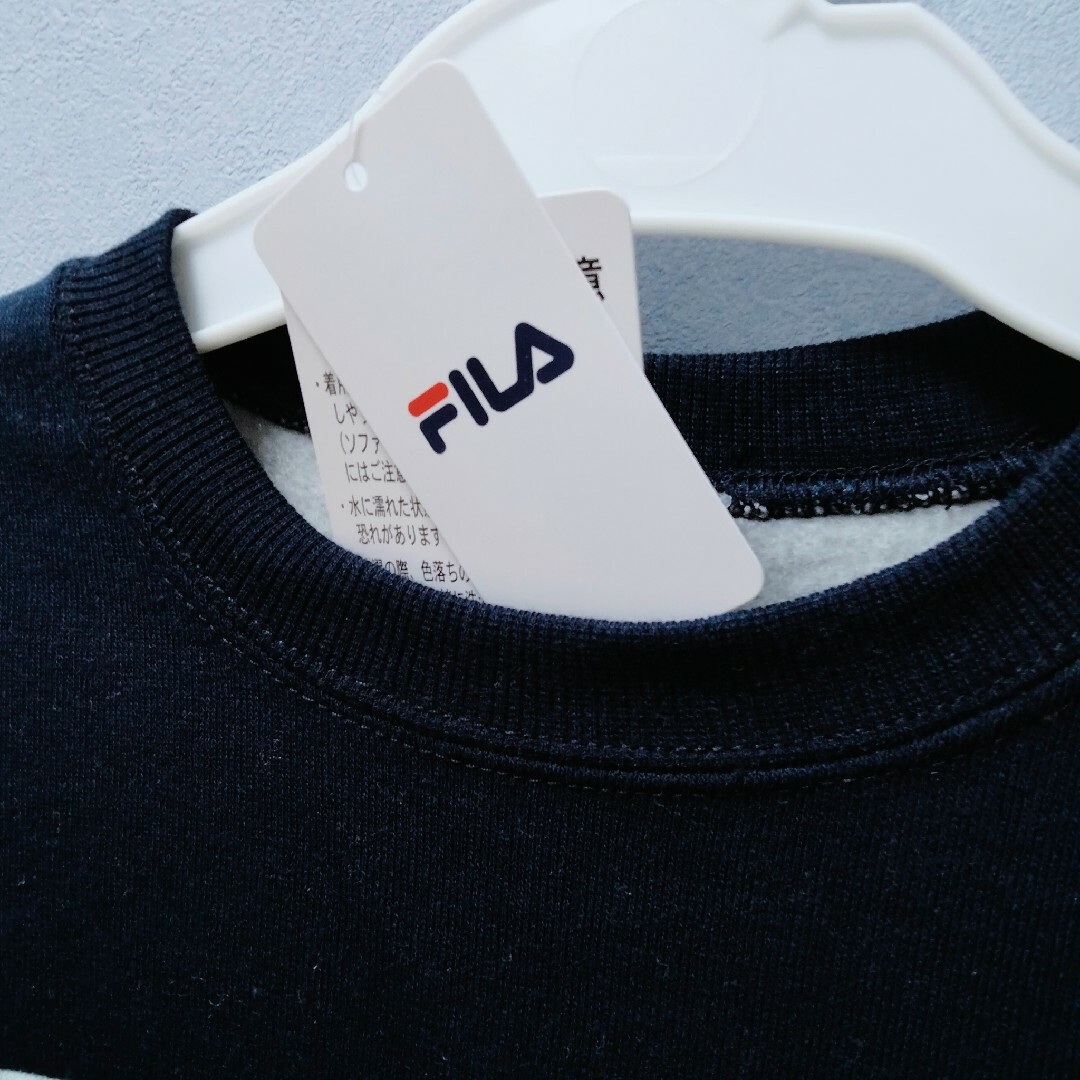 FILA(フィラ)のFILA　フィラ　130 新品タグ付き 女の子　 長袖 トレーナー ワンピース キッズ/ベビー/マタニティのキッズ服女の子用(90cm~)(Tシャツ/カットソー)の商品写真