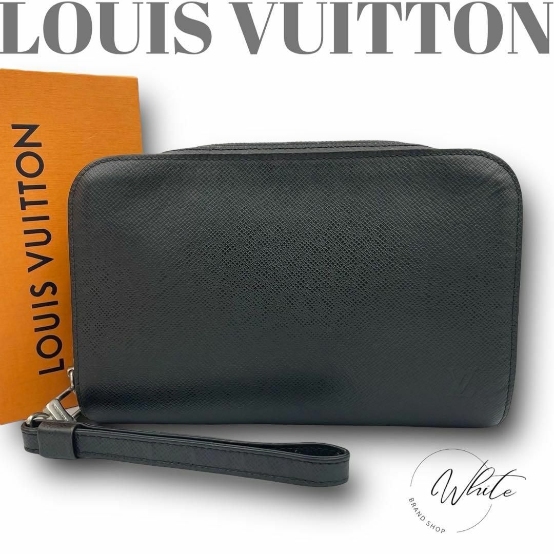 LOUIS VUITTON(ルイヴィトン)の【美品】ルイヴィトン　バイカル　セカンドバッグ クラッチ　タイガ グレー黒 メンズのバッグ(セカンドバッグ/クラッチバッグ)の商品写真