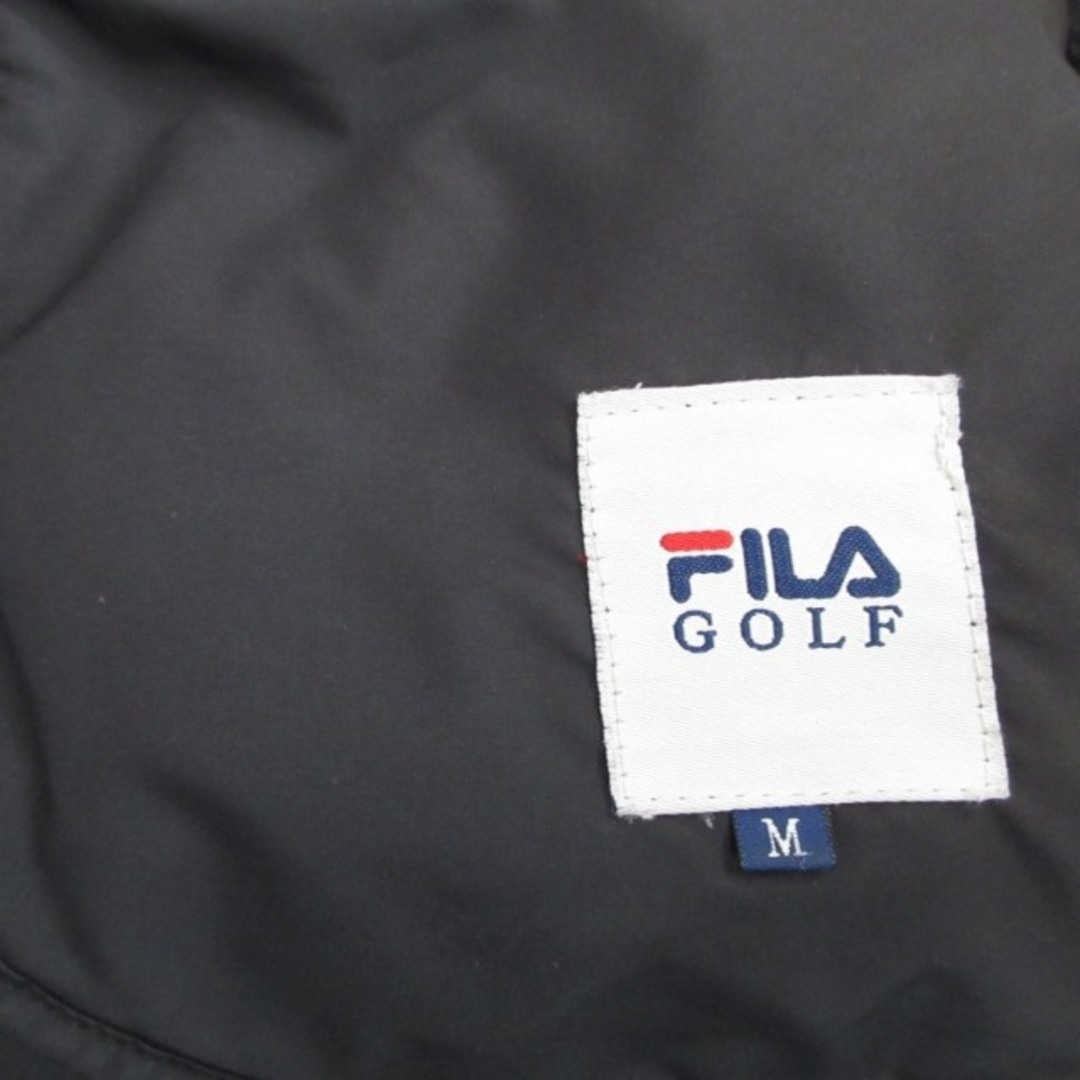 FILA(フィラ)のフィラ GOLF ダウンコート 中綿ジャケット ブルゾン 黒 M IBO47 レディースのジャケット/アウター(ダウンコート)の商品写真