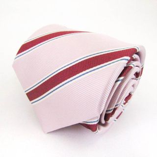 シンプルフレーズクラバット ブランド ネクタイ ストライプ柄 メンズ ピンク SIMPLE PHRASE CRAVAT(ネクタイ)