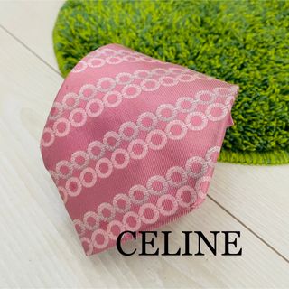 セリーヌ(celine)のCELINE ネクタイ シルク ピンク(ネクタイ)