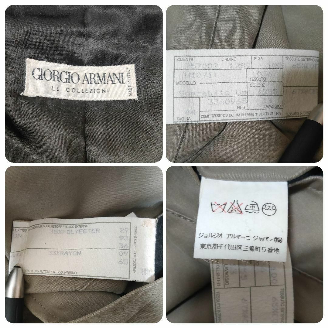 Giorgio Armani(ジョルジオアルマーニ)の美品✨ ジョルジオアルマーニ ステンカラーコート 大きいサイズ XL メンズのジャケット/アウター(ステンカラーコート)の商品写真