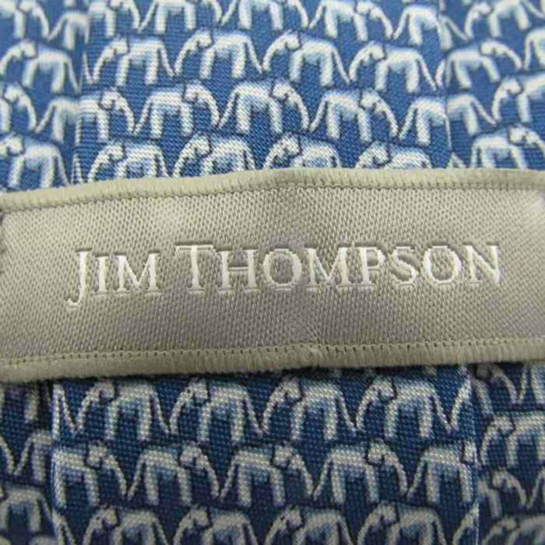 Jim Thompson(ジムトンプソン)のジムトンプソン ブランド ネクタイ シルク 動物柄 総柄 メンズ ネイビー JIM THOMPSON メンズのファッション小物(ネクタイ)の商品写真