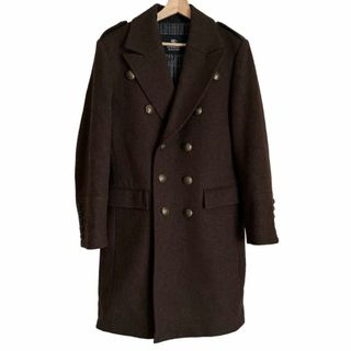 バーバリーブラックレーベル(BURBERRY BLACK LABEL)のBURBERRY BLACK LABEL バーバリー ロングコート ブラウン M(チェスターコート)