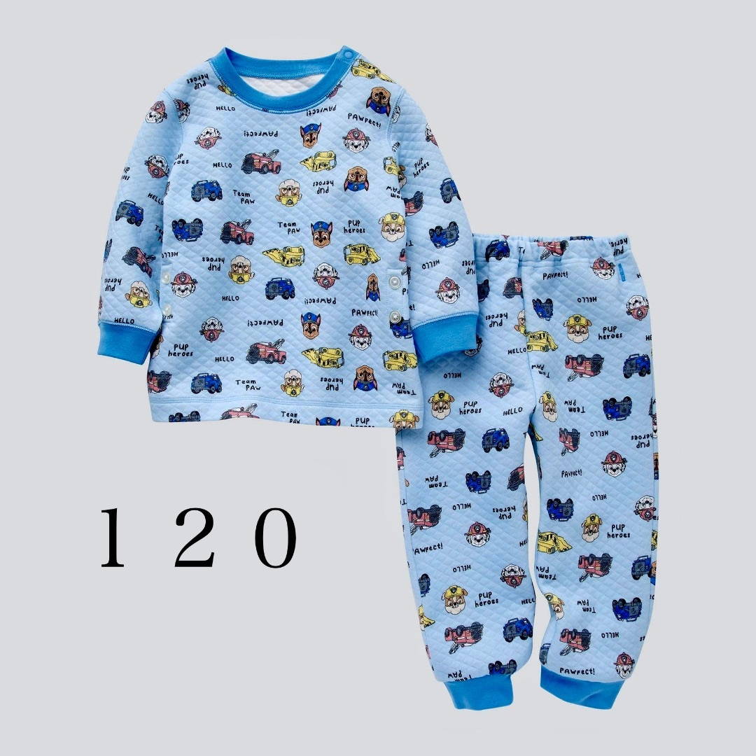 UNIQLO(ユニクロ)の120 パウパトロール　ユニクロ　キルトパジャマ キッズ/ベビー/マタニティのキッズ服男の子用(90cm~)(パジャマ)の商品写真