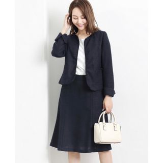 コクーン(COCOON)の新品COCOON NAVY スカート&ワンピーススーツ3点セット (スーツ)