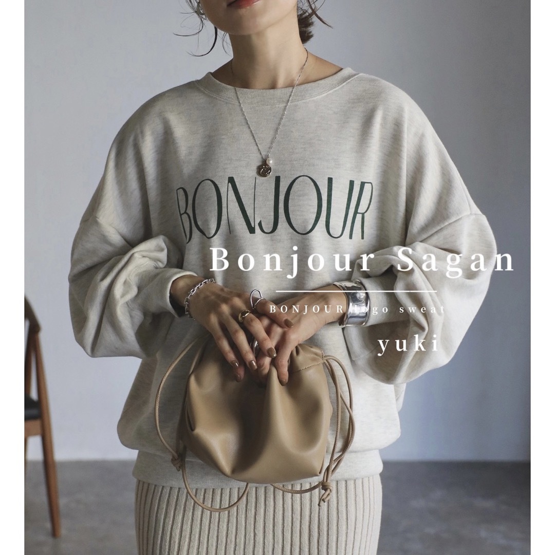 BONJOUR SAGAN(ボンジュールサガン)の【新品/タグ付き】Bonjour Sagan BONJOURロゴスウェット レディースのトップス(トレーナー/スウェット)の商品写真