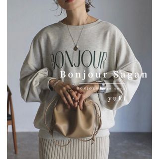 ボンジュールサガン(BONJOUR SAGAN)の【新品/タグ付き】Bonjour Sagan BONJOURロゴスウェット(トレーナー/スウェット)