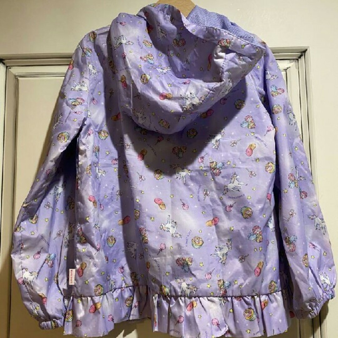 しまむら(シマムラ)のキッズユニコーン春パーカー130 キッズ/ベビー/マタニティのキッズ服女の子用(90cm~)(ジャケット/上着)の商品写真