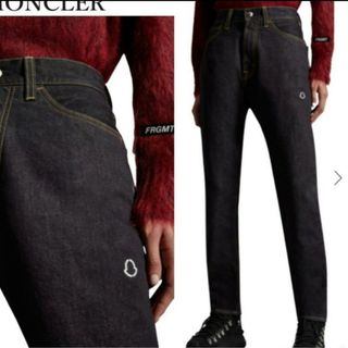 モンクレール(MONCLER)のMONCLER  FRGMT PANTALONE デニムパンツ ブルーインディゴ(デニム/ジーンズ)