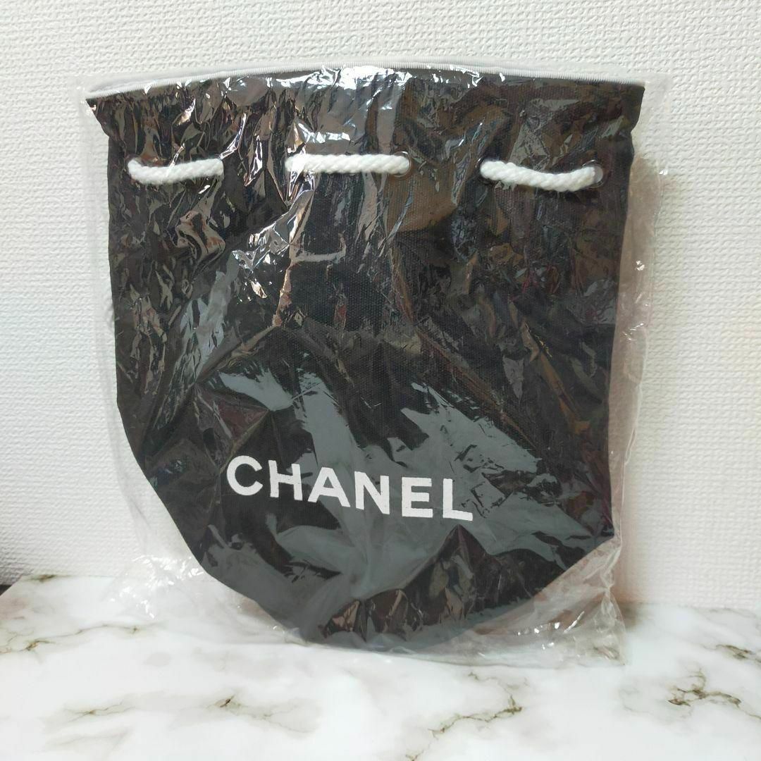 CHANEL(シャネル)のシャネル ノベルティー バケツ型 リュック 内側防水 レディース 巾着 総ロゴ レディースのバッグ(リュック/バックパック)の商品写真