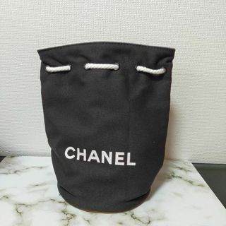 シャネル(CHANEL)のシャネル ノベルティー バケツ型 リュック 内側防水 レディース 巾着 総ロゴ(リュック/バックパック)