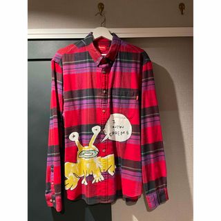 シュプリーム(Supreme)の極美L 20ss Daniel Johnston Plaid Shirt Red(シャツ)