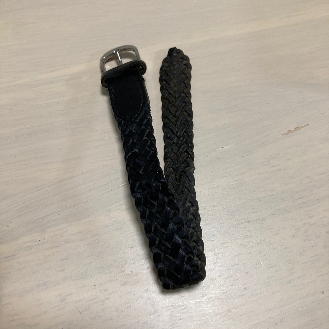 KNOT(ノット)のknot  ベルト黒 メンズの時計(レザーベルト)の商品写真