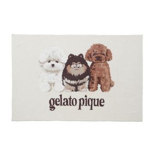 ジェラートピケ(gelato pique)のパウダーDOG３柄ジャガードブランケット(その他)