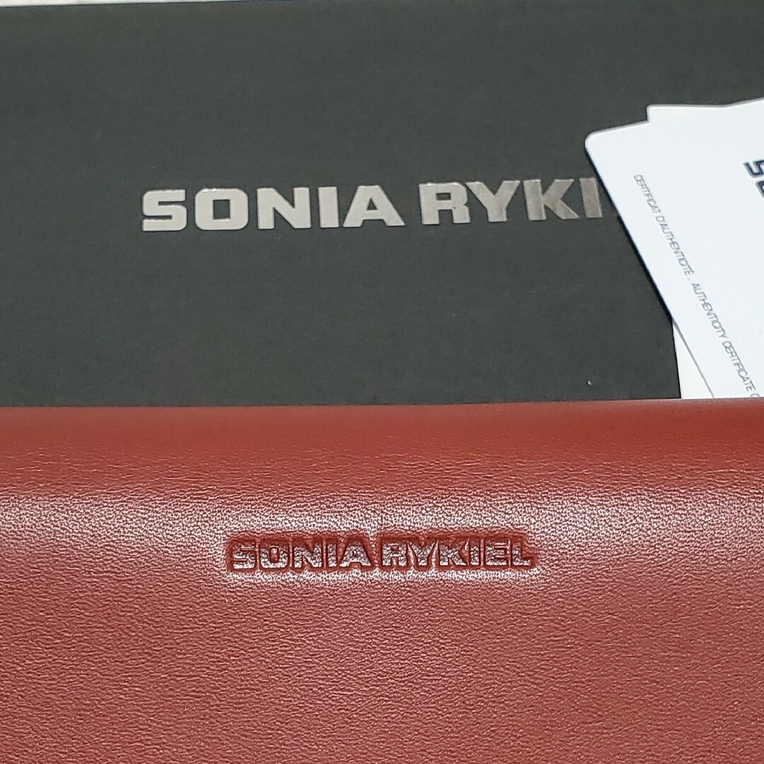 SONIA RYKIEL(ソニアリキエル)の美品 レディース 長財布 SONIA RYKIEL ソニアリキエル 赤 二つ折り レディースのファッション小物(財布)の商品写真