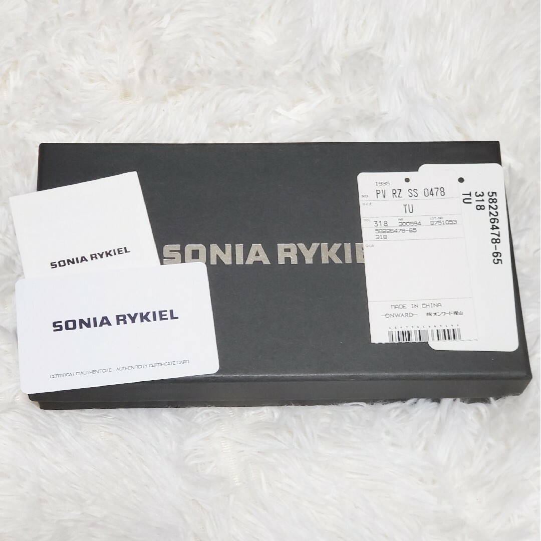 SONIA RYKIEL(ソニアリキエル)の美品 レディース 長財布 SONIA RYKIEL ソニアリキエル 赤 二つ折り レディースのファッション小物(財布)の商品写真