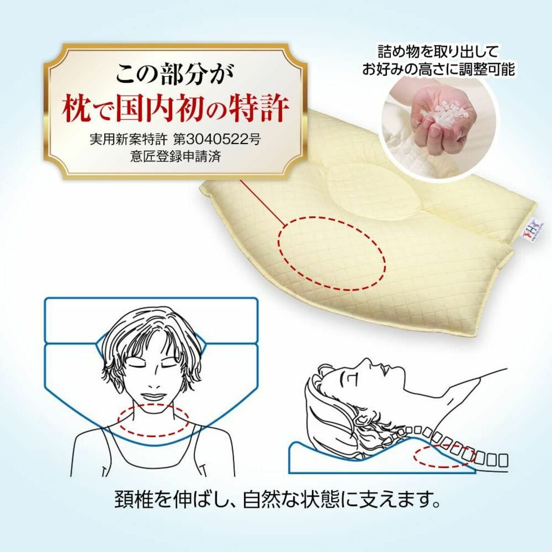 【色: ピンク】かねやん枕(かねやんまくら)頚椎ヘルニア枕 金田正一監修 正規品 インテリア/住まい/日用品の寝具(枕)の商品写真