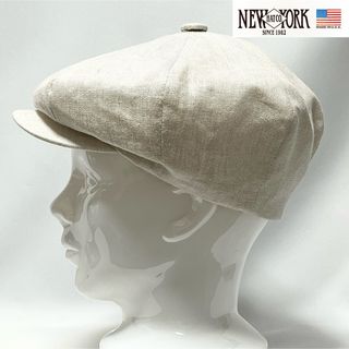 ニューヨークハット(NEW YORK HAT)の【新品】NEWYORK HAT CO. USA製リネンNewsboyキャスケット(キャスケット)