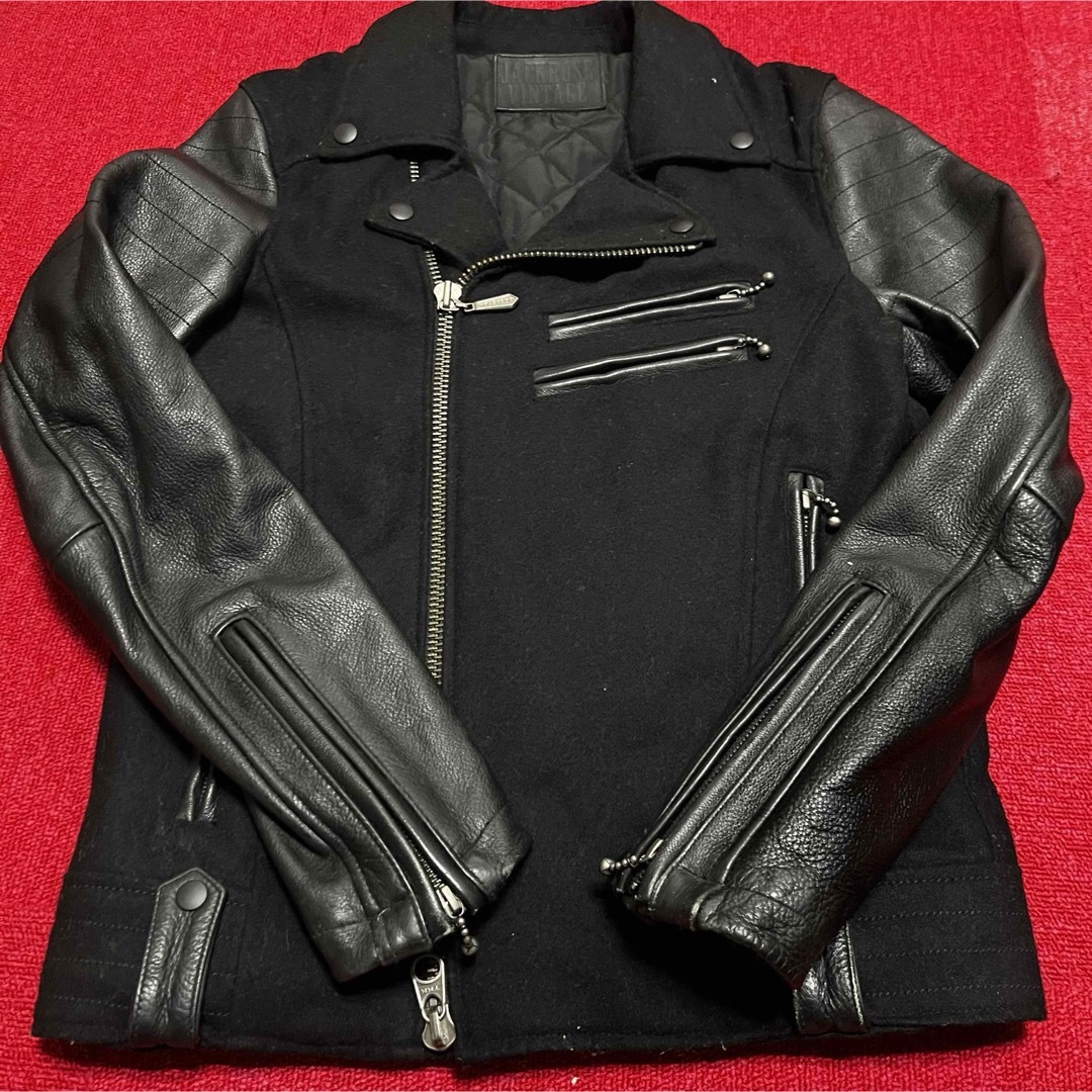 JACKROSE(ジャックローズ)のbaiya ジャケット　革ジャン　カラーズ　ジャックローズ　武装戦線　牛革　M メンズのジャケット/アウター(ライダースジャケット)の商品写真