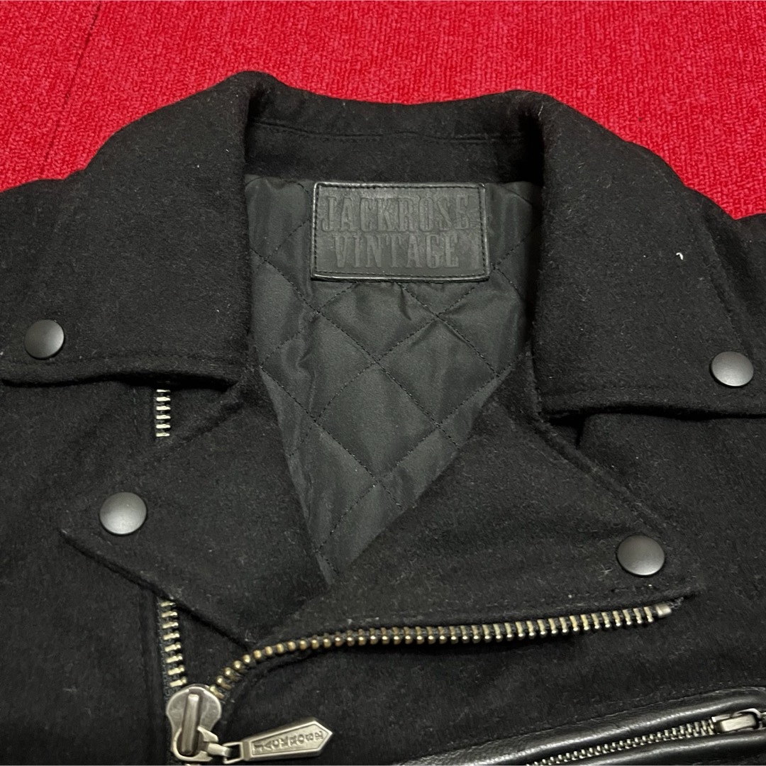 JACKROSE(ジャックローズ)のbaiya ジャケット　革ジャン　カラーズ　ジャックローズ　武装戦線　牛革　M メンズのジャケット/アウター(ライダースジャケット)の商品写真