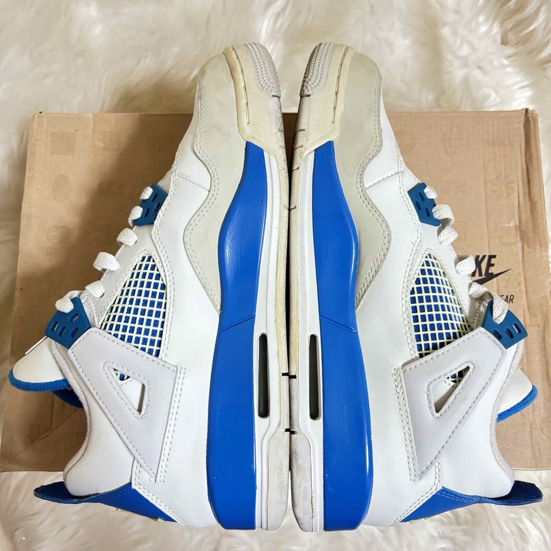 NIKE AIR JORDAN 4 RETRO GS MILITARY BLUE メンズの靴/シューズ(スニーカー)の商品写真