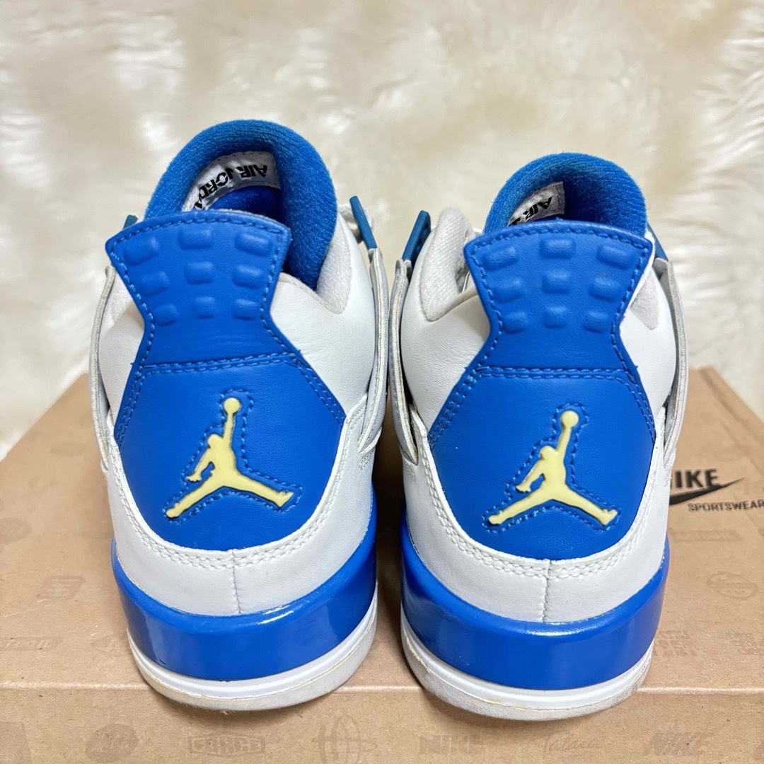 NIKE AIR JORDAN 4 RETRO GS MILITARY BLUE メンズの靴/シューズ(スニーカー)の商品写真