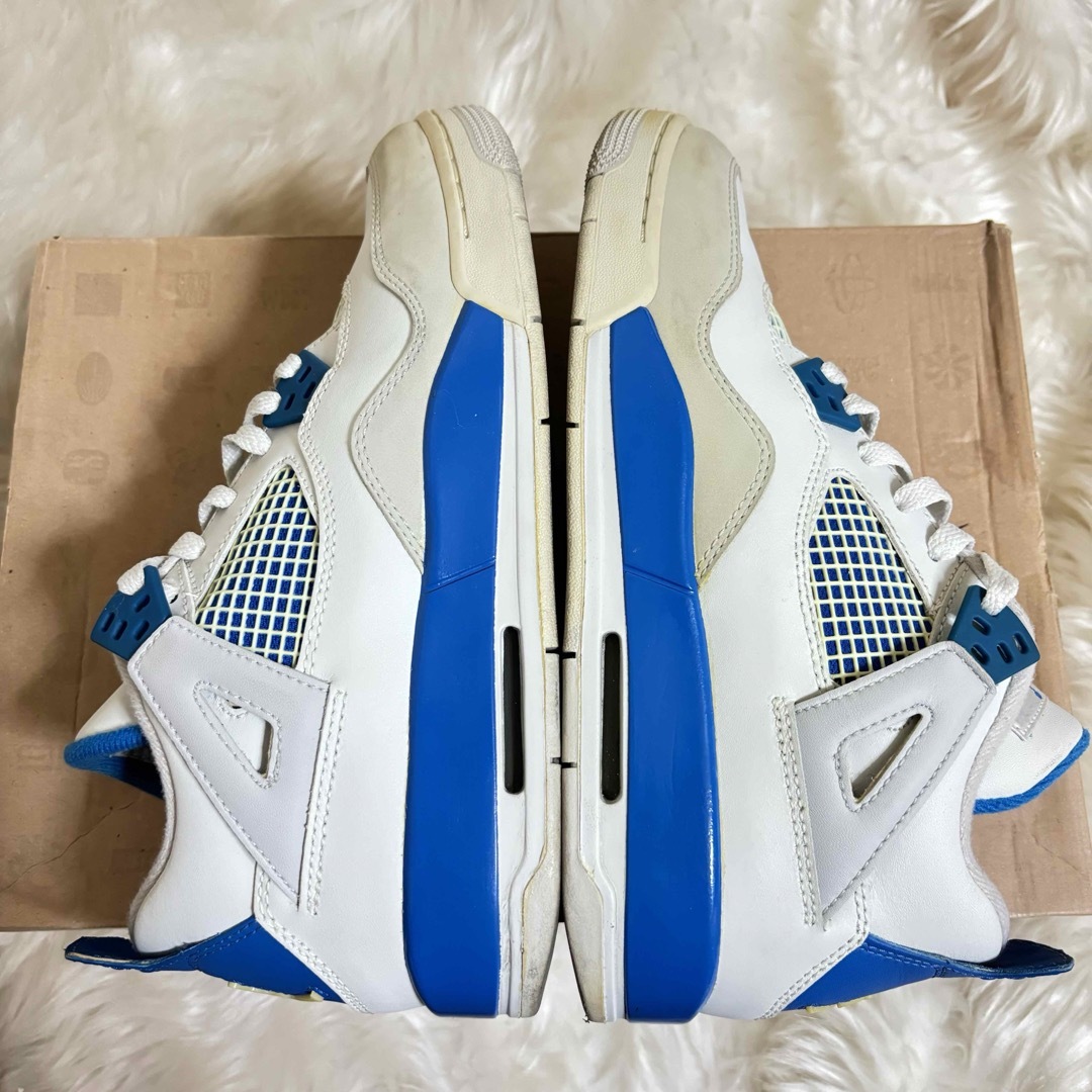 NIKE AIR JORDAN 4 RETRO GS MILITARY BLUE メンズの靴/シューズ(スニーカー)の商品写真