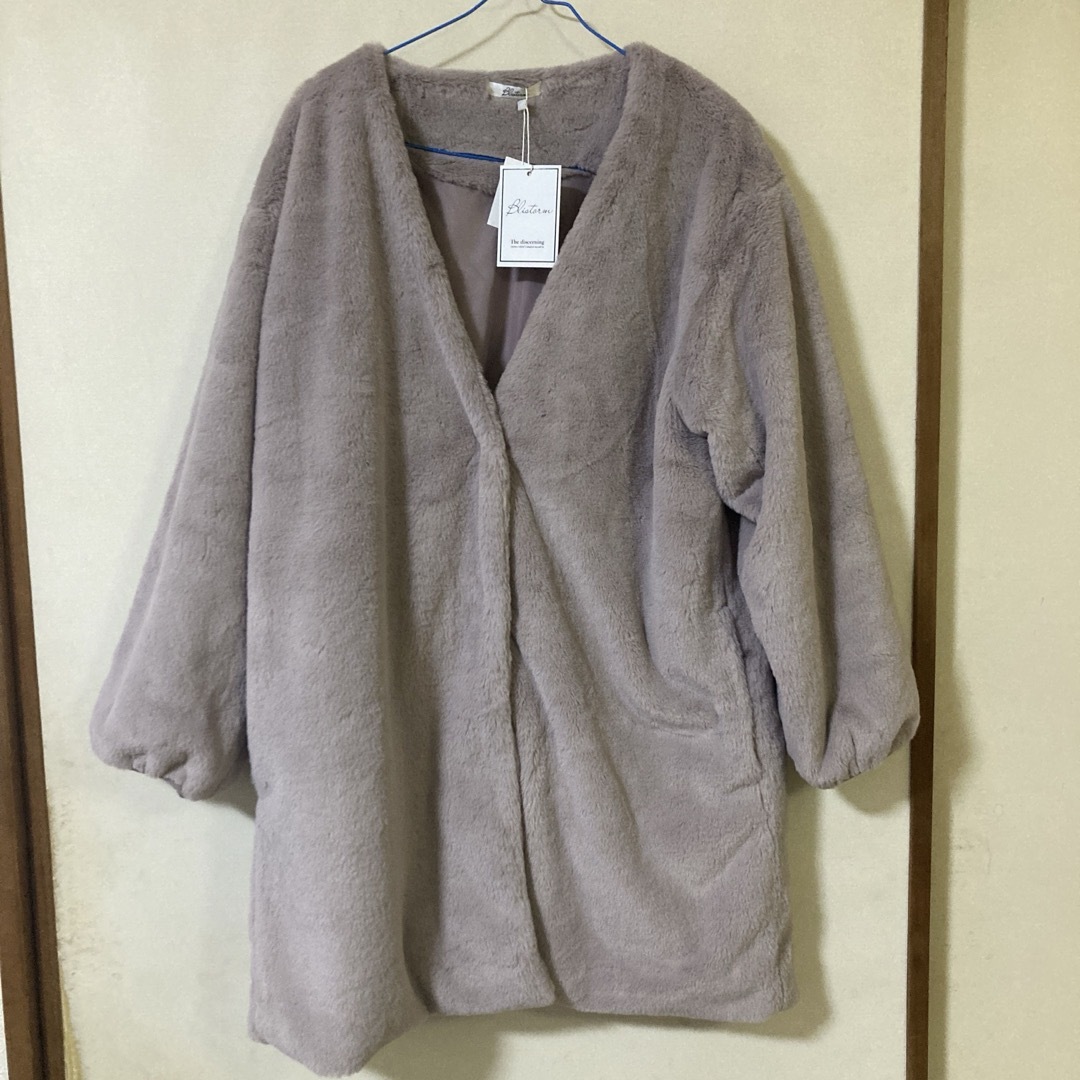 Blistorm フェイクファーコート レディースのジャケット/アウター(毛皮/ファーコート)の商品写真