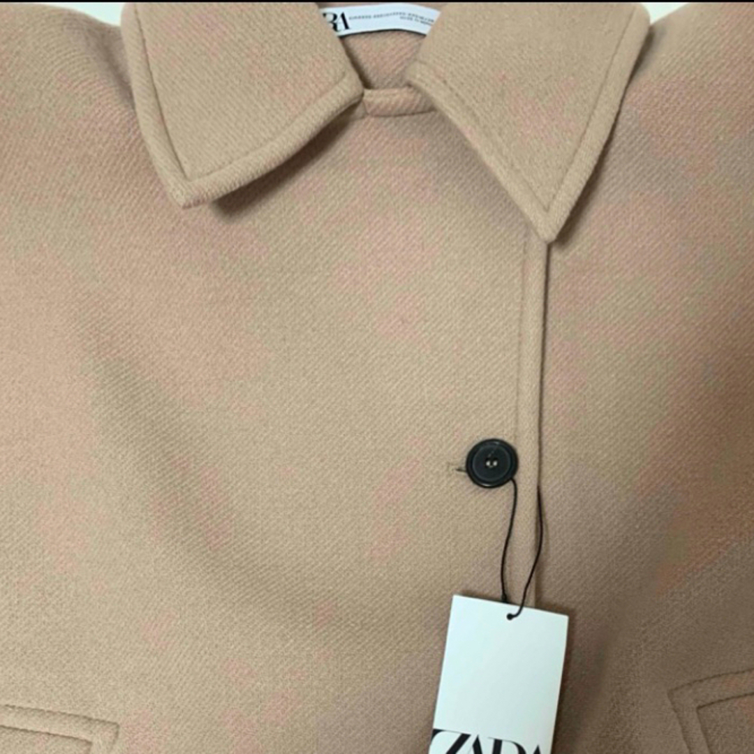 ZARA(ザラ)のZARA オーバーサイズ ショートコート M-L レディースのジャケット/アウター(その他)の商品写真